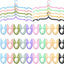 40 Perchas Plegables Plástico Viaje Multicolor