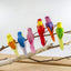 Kit 6pcs decoración bird DIY con clip metal