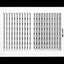 Rejilla aire vertical 24x8" tapa plana blanca