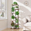 Soporte plantas 59pulg luz crecimiento estante metal 7 niveles