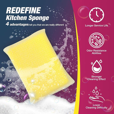 Esponjas cocina multiusos antiarañazos para sartenes y vajilla