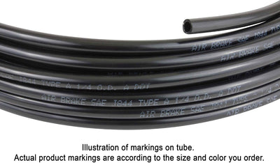 Tubo freno aire nylon SAE J844 negro 1/2 OD x 100 ft