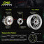 2 Espaciadores rueda 5x100 Chevy Dodge 0.315" forjado