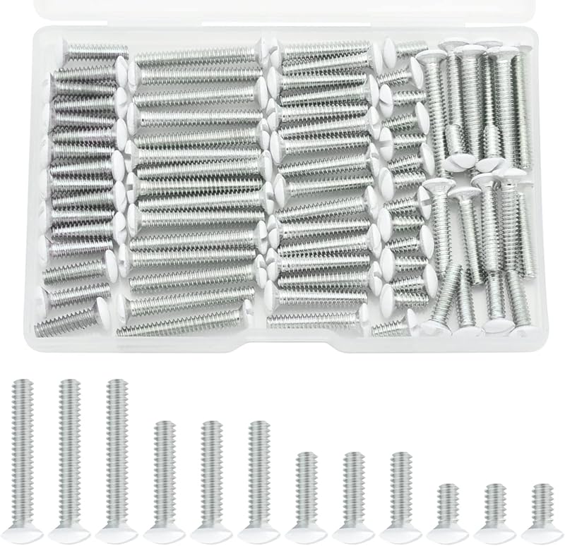 Tornillos placa pared 6-32 roscas reemplazo luz