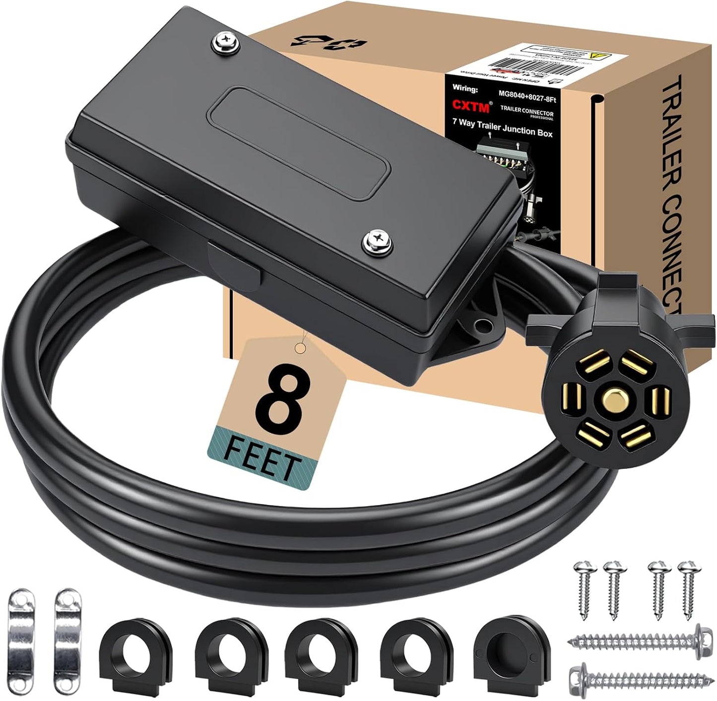 Kit arnés remolque 7 pines 8ft caja impermeable
