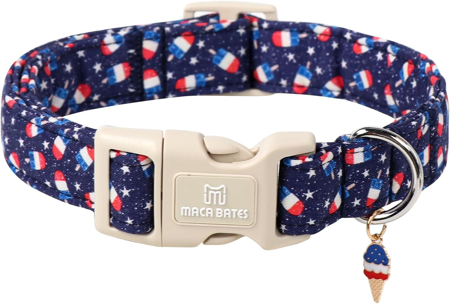Collar perro patriótico con bandera 4 de julio ajustable