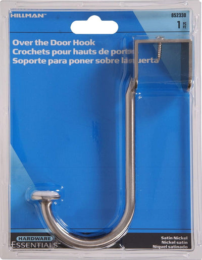 Gancho para puerta níquel satinado