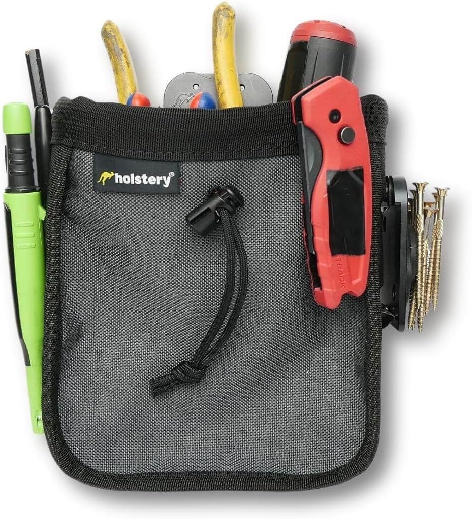 Bolsa cinturón herramientas con clip metal