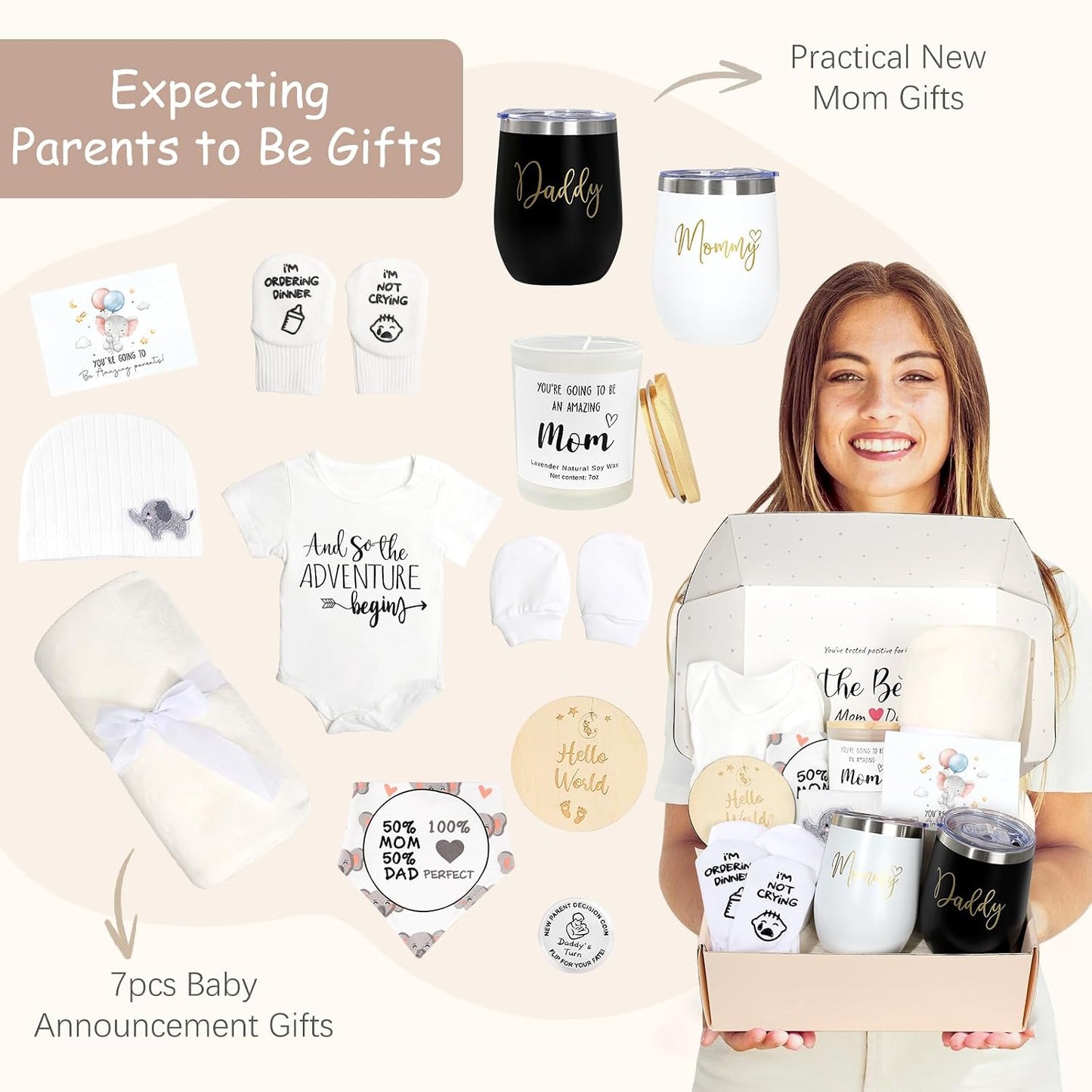Regalos para mamás y papás primerizos con vaso bebé