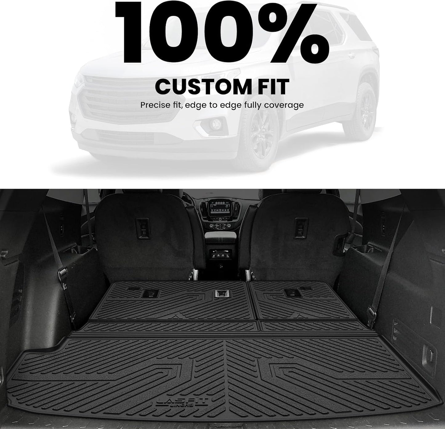 Tapete maletero TPE para Chevy Traverse 18-24 negro