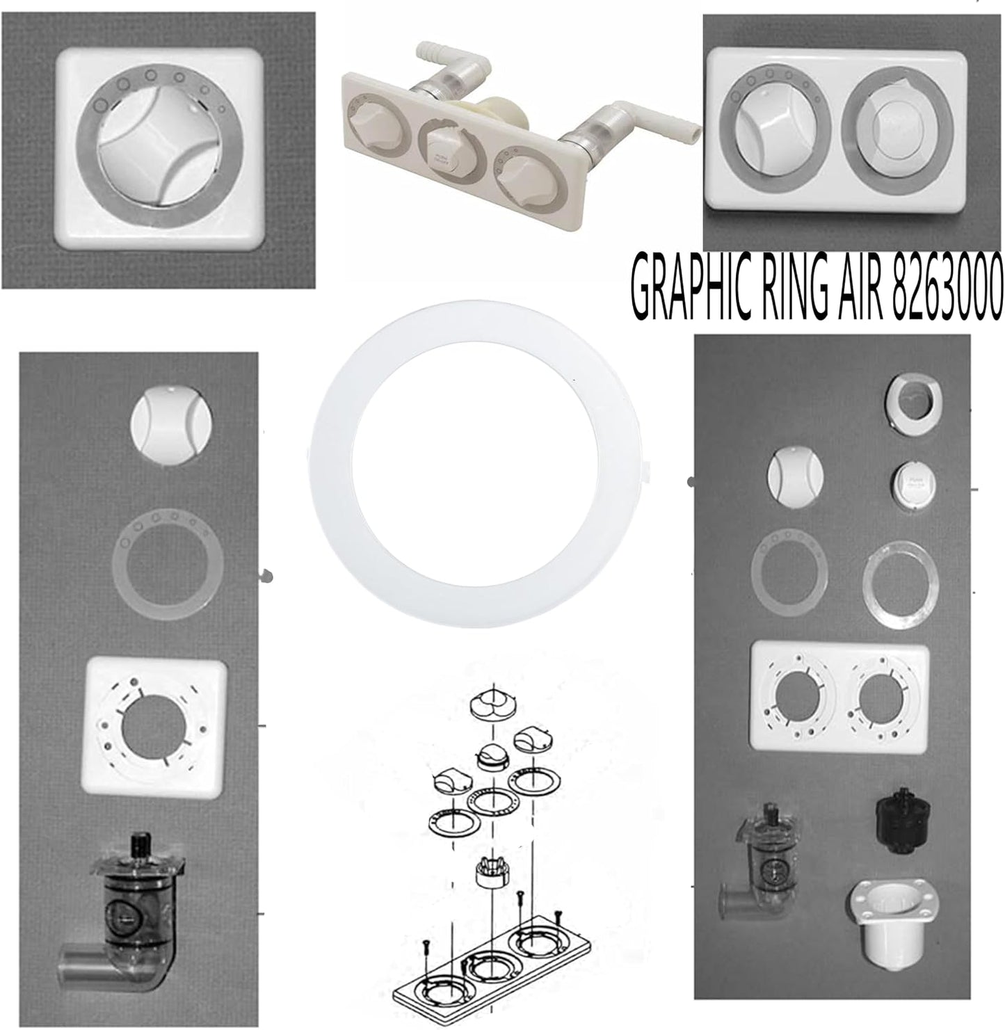 Anillo repuesto Whirlpool encendido/apagado pack 2