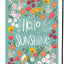 Bandera jardín doble cara 12x18pulg Hello Sunshine verano