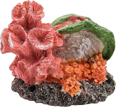 Decoración acuario resina coral para peces betta