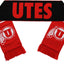 Bufanda Utah Utes Reversible Negro Rojo
