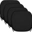 4 Cojines Silla Exterior 17x16" Resistentes Agua Forma U