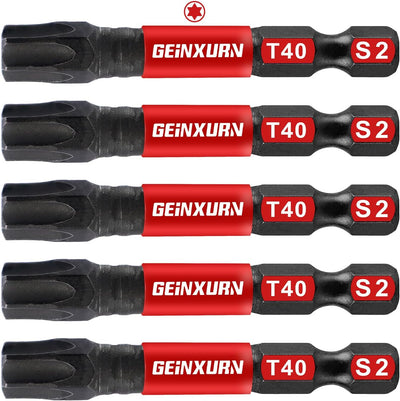 Set 5 Pzas Puntas Magnéticas T40 2pulg Acero