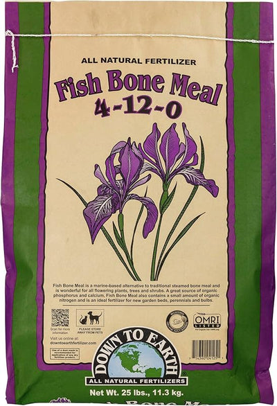 Fertilizante huesos pescado 100% natural 25lb