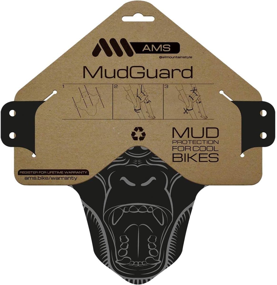 Protector barro rueda MTB ajuste universal ligero duradero