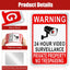 8 Letreros No Trespassing aluminio 7x10" exterior