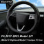 Funda volante Tesla Model Y gamuza antiderrap negro
