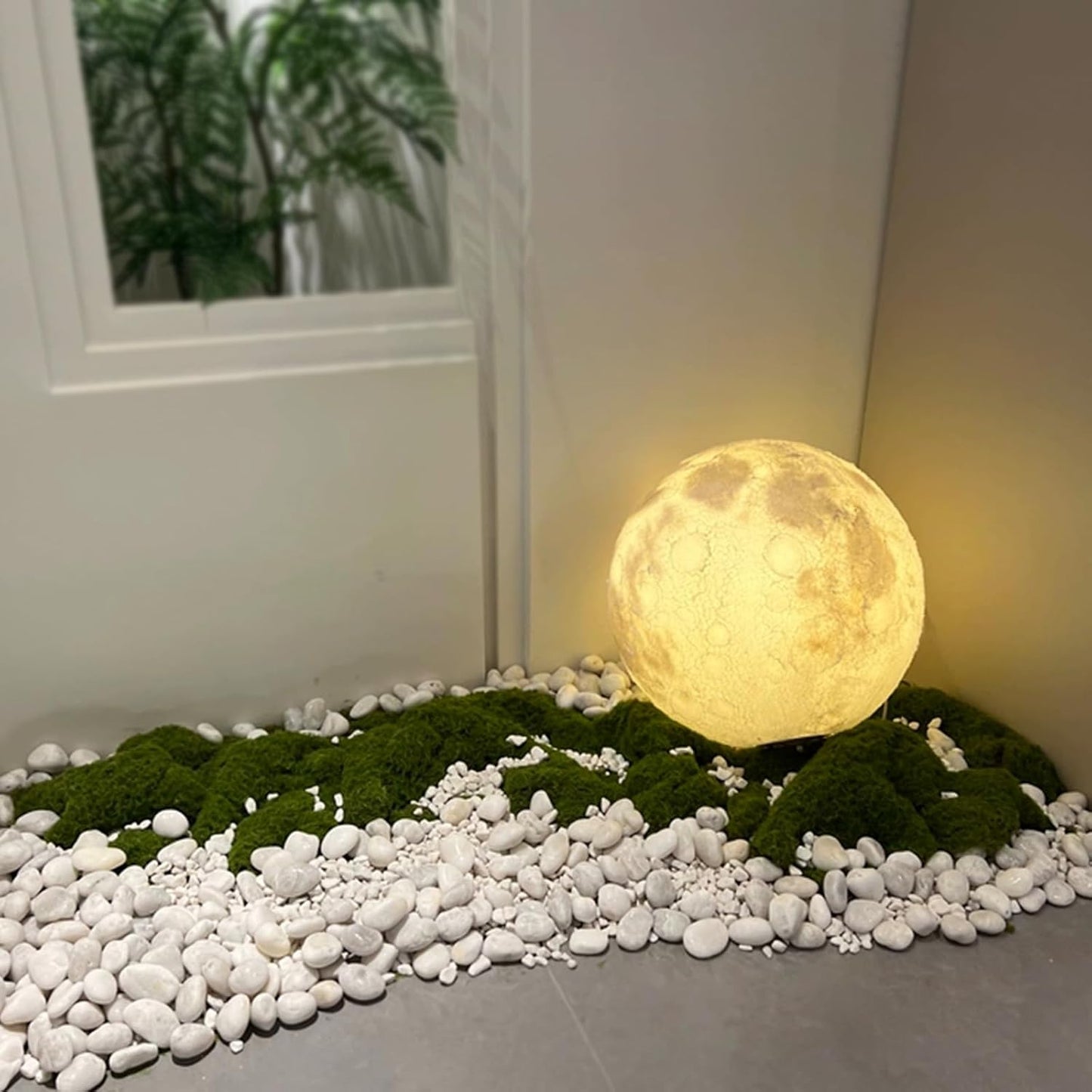 Rocas río blancas 40lb 2-3pulg decorativas paisajismo