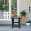 Mesa auxiliar Adirondack exterior resistente color negro
