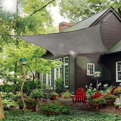 Vela sombra rectangular 12x16ft tela para patio cubierta
