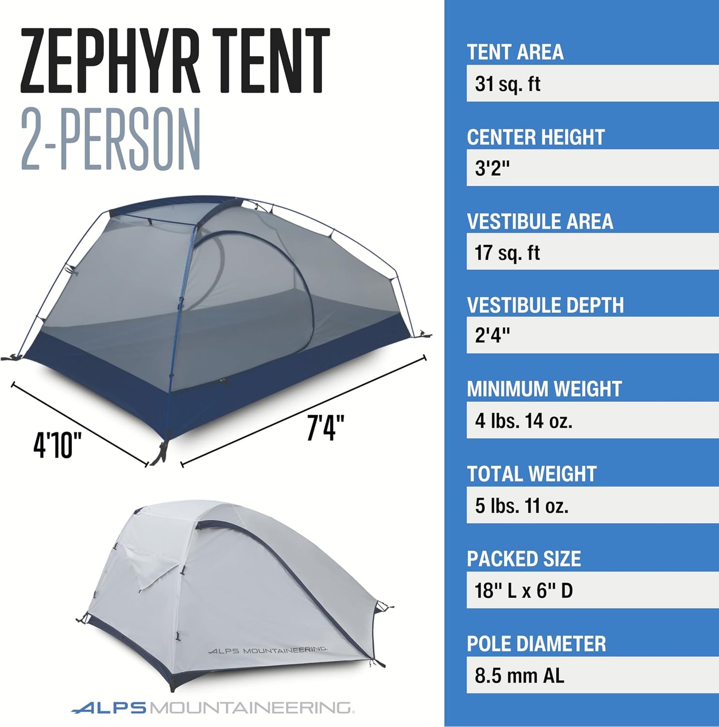 Tienda para 2 personas Zephyr