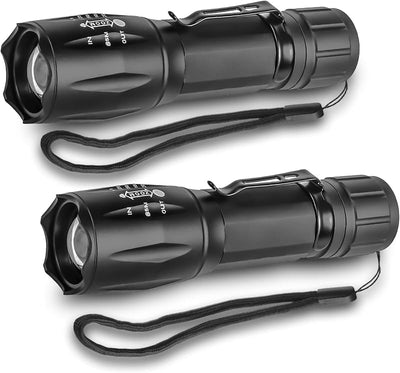 Linterna LED táctica 2500 lúmenes 5 modos impermeable set 2