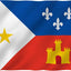 Bandera Acadiana 3x5ft Poliéster Ojales Latón Doble Costura