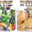 Tarros vidrio transparente con tapas herméticas para cocina