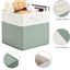 6 Pzas Cajas Almacenamiento Lino 13x13" Asas para Hogar