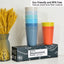 Set 8 Tazas 20oz Irrompibles Sin BPA para Microondas