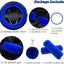 8 Fundas volante suaves 15pulg para niñas azul rey