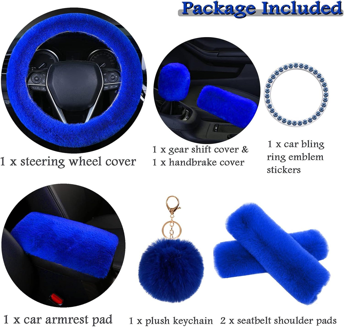 8 Fundas volante suaves 15pulg para niñas azul rey