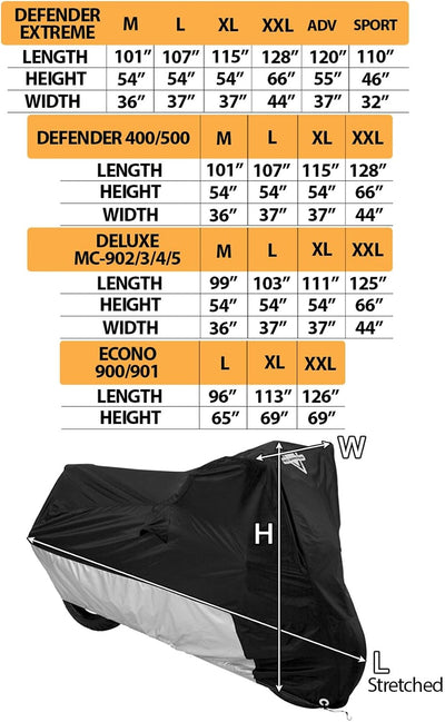 Funda motocicleta Nelson Rigg Defender Extreme 2XL