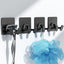 Ganchos adhesivos ducha acero inox dobles para pared