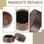 Caja anillos madera redonda 2" para hombres mujeres