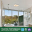 Ventilador techo baño con luz LED regulable 15W