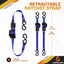 4 Correas Trinquete Retráctil 1" x12ft 1500lb Resistencia