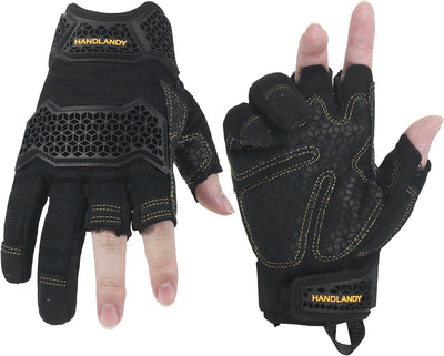 Guantes trabajo sin dedos para hombre y mujer