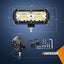 Barra luz trabajo LED 6.5pulg 120W impermeable