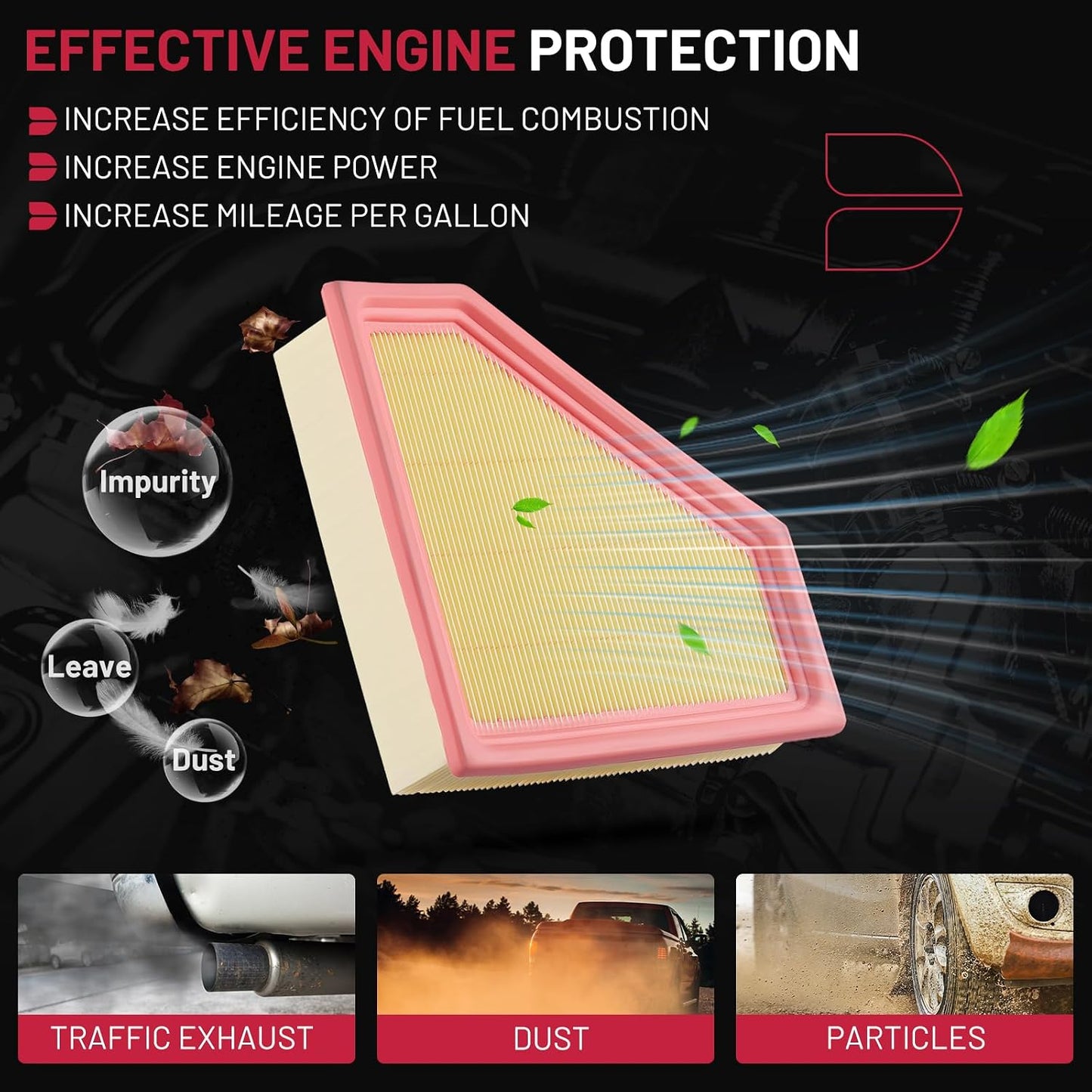 Filtro aire motor comp Ford Focus 2.0L L4