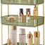 Organiz. encimera baño 3 niveles cosméticos verde
