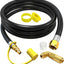 Manguera propano RV 8ft con adaptador 1/4x3/8 pulg