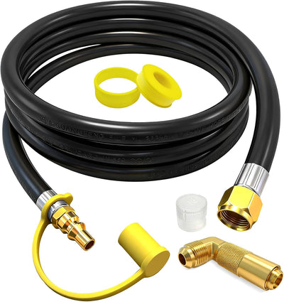 Manguera propano RV 8ft con adaptador 1/4x3/8 pulg