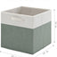 6 Pzas Cajas Almacenamiento Lino 13x13" Asas para Hogar