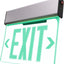 Señal LED emergencia transparente letras verdes