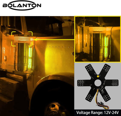 Luz LED limpiador aire doble función 54 LEDs camiones