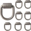 8 Anillos D Forjados Soldados 1/2pulg Anclajes Remolque
